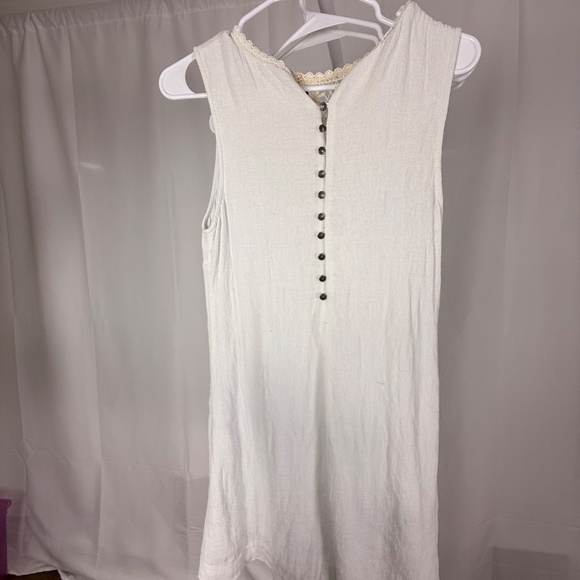 Free People Maribelle Mini Shift Dress White/Ivory, Crochet, Boho, Size S, - Picture 10 of 10